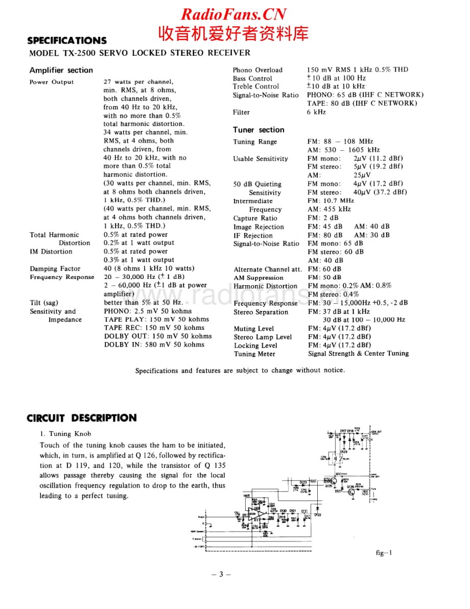 Onkyo-TX2500-rec-sm维修电路原理图.pdf_第3页