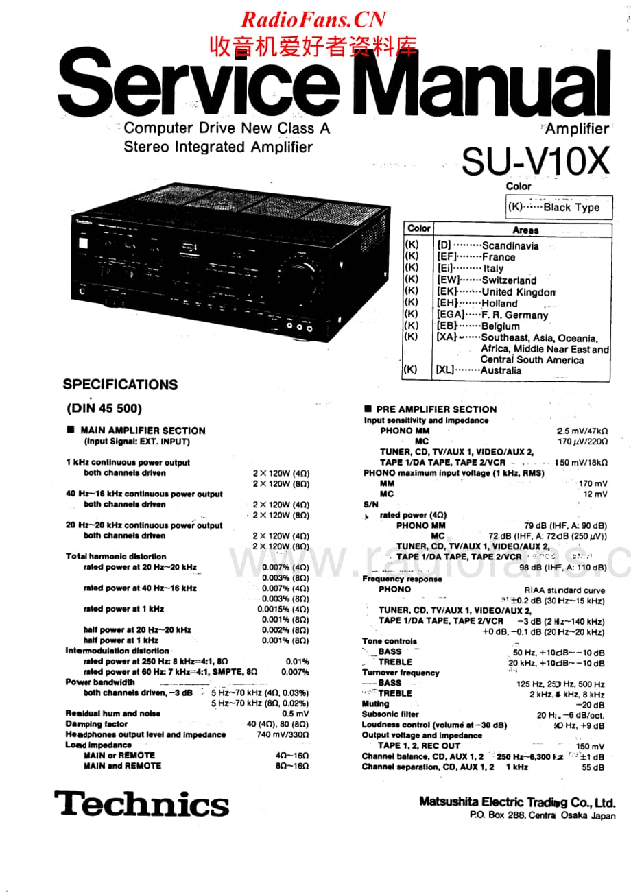 Technics-SUV10X-pwr-sm维修电路原理图.pdf_第1页