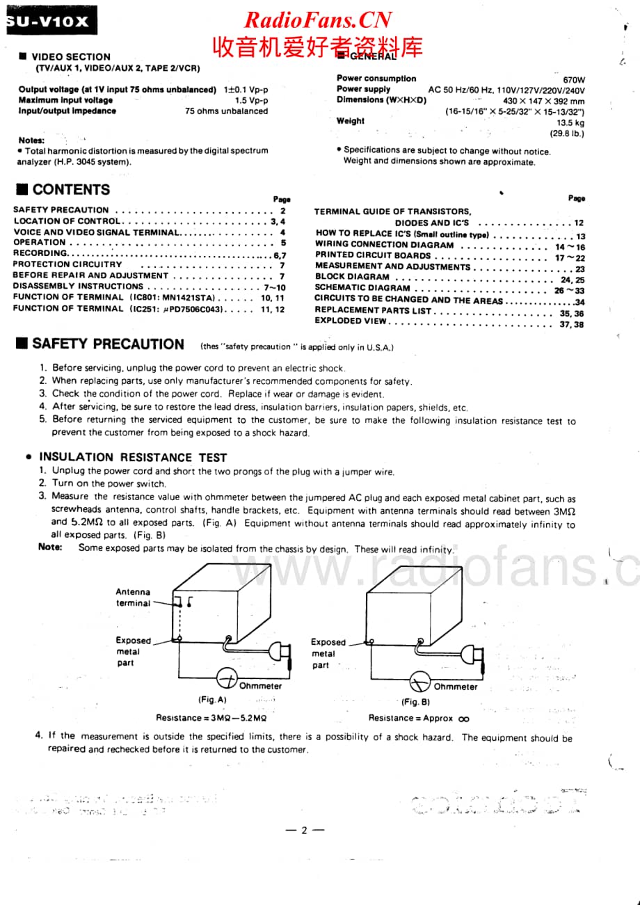 Technics-SUV10X-pwr-sm维修电路原理图.pdf_第2页