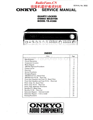 Onkyo-TX8500-rec-sm维修电路原理图.pdf