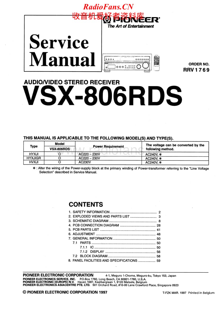 Pioneer-VSX806RDS-avr-sm维修电路原理图.pdf_第1页