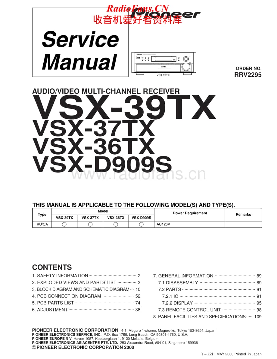 Pioneer-VSX36TX-avr-sm维修电路原理图.pdf_第1页