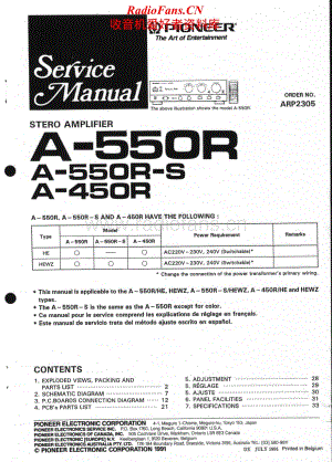 Pioneer-A550RS-int-sch维修电路原理图.pdf