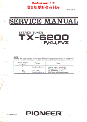 Pioneer-TX6200-tun-sm维修电路原理图.pdf