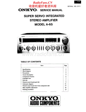 Onkyo-A65-int-sm维修电路原理图.pdf
