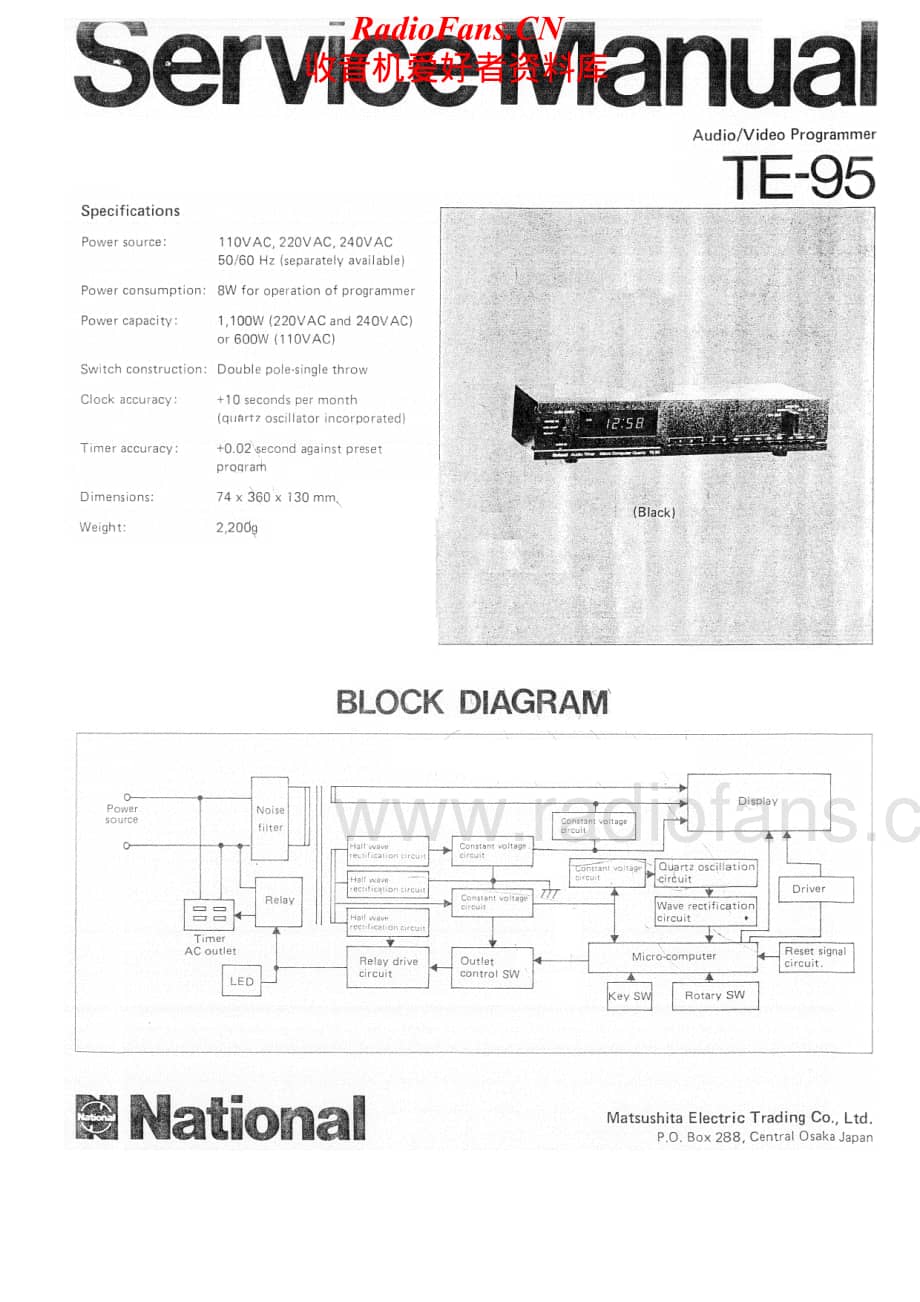 Panasonic-TE95-avr-sm维修电路原理图.pdf_第1页