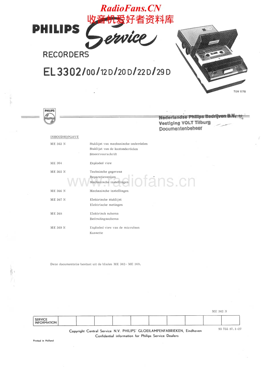 Philips-EL3302-tape-sm维修电路原理图.pdf_第1页