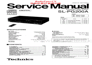Technics-SLPG200A-cd-sm维修电路原理图.pdf