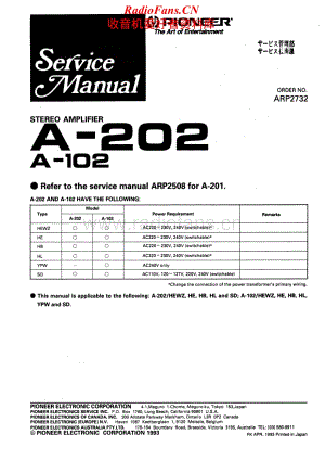 Pioneer-A202-int-sm维修电路原理图.pdf