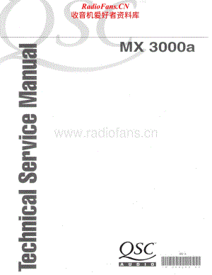 QSC-MX3000A-pwr-sm维修电路原理图.pdf