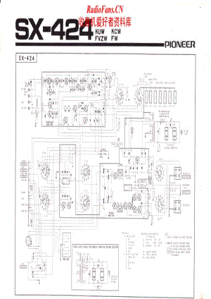 Pioneer-SX424-rec-sch维修电路原理图.pdf