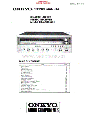 Onkyo-TX6500MKII-rec-sm维修电路原理图.pdf