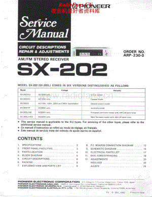Pioneer-SX202-rec-sm维修电路原理图.pdf