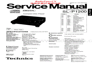 Technics-SLP1200-cd-sm维修电路原理图.pdf