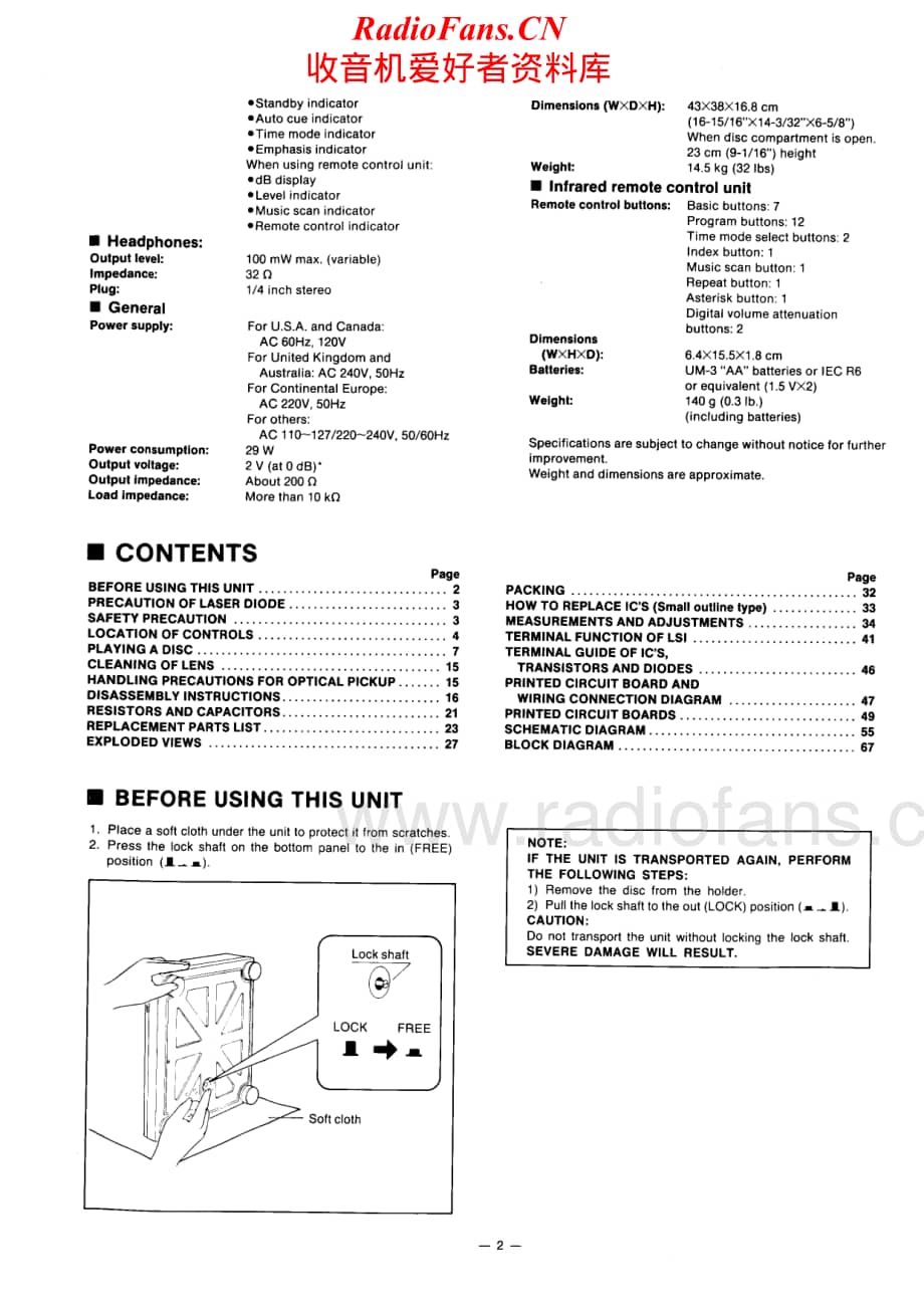 Technics-SLP1200-cd-sm维修电路原理图.pdf_第2页