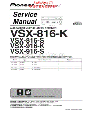 Pioneer-VSX916K-avr-sm维修电路原理图.pdf