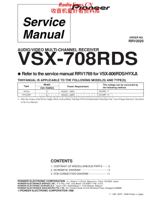 Pioneer-VSX708RDS-avr-sm维修电路原理图.pdf