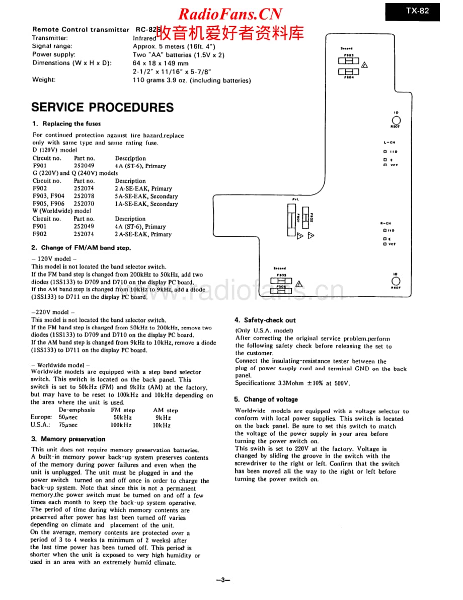 Onkyo-TX82-rec-sm维修电路原理图.pdf_第3页