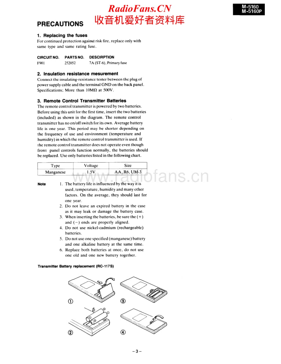 Onkyo-M5160-pwr-sm维修电路原理图.pdf_第3页