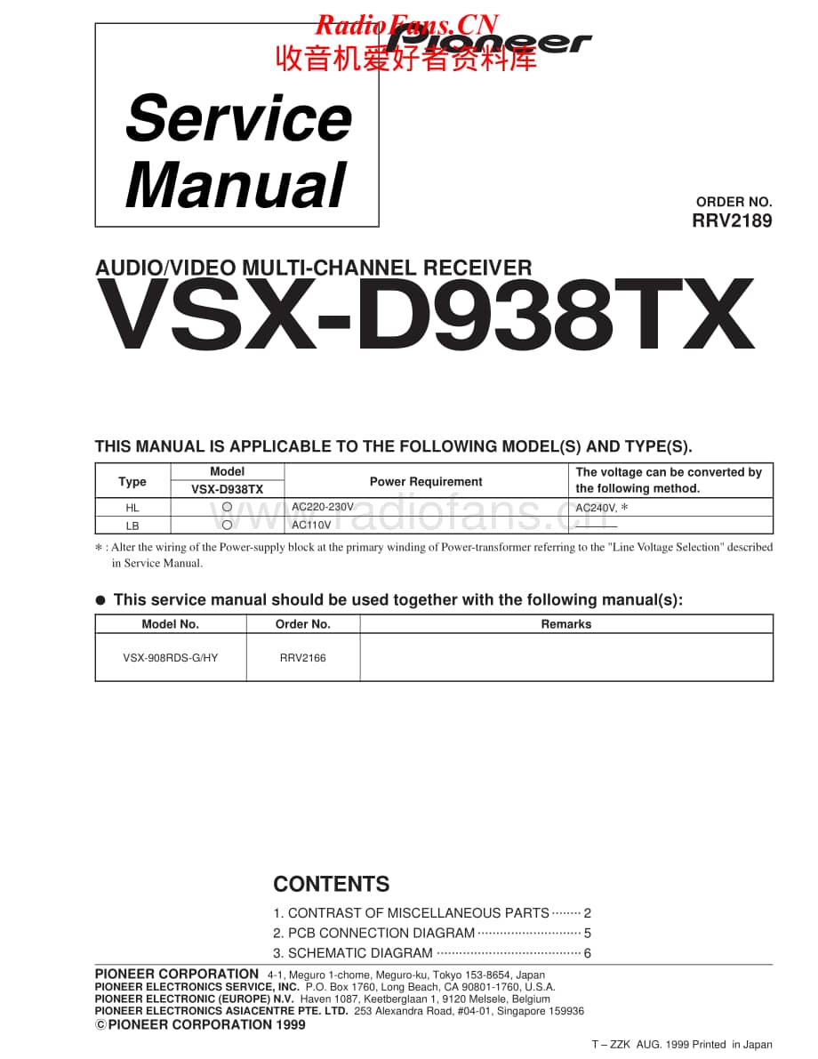 Pioneer-VSXD908RD-av-sm维修电路原理图.pdf_第1页
