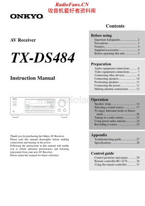 Onkyo-TXDS484-avr-om维修电路原理图.pdf