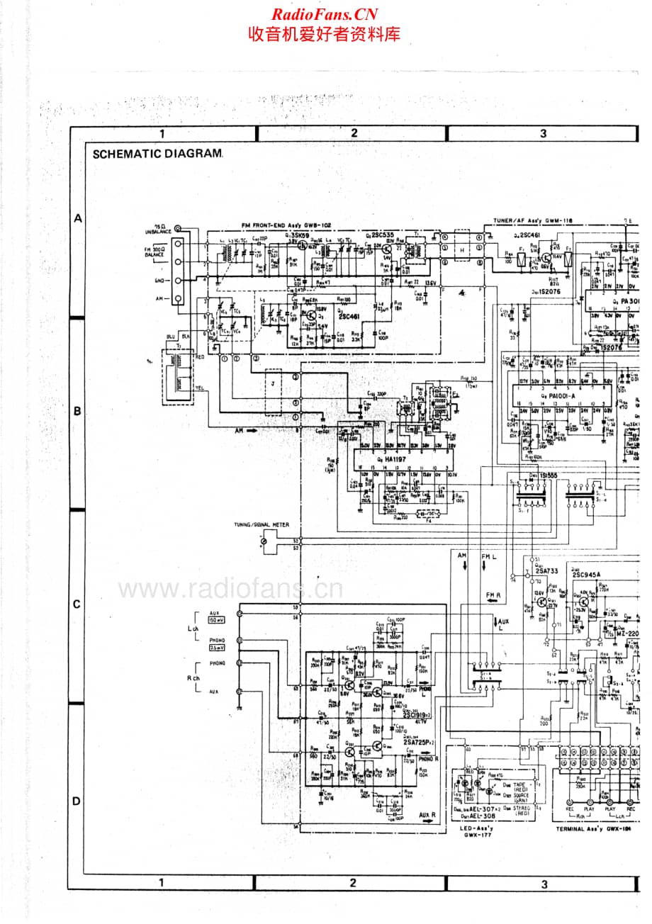 Pioneer-SX590-rec-sm维修电路原理图.pdf_第3页