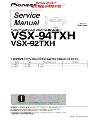 Pioneer-VSX92TXH-avr-sm维修电路原理图.pdf
