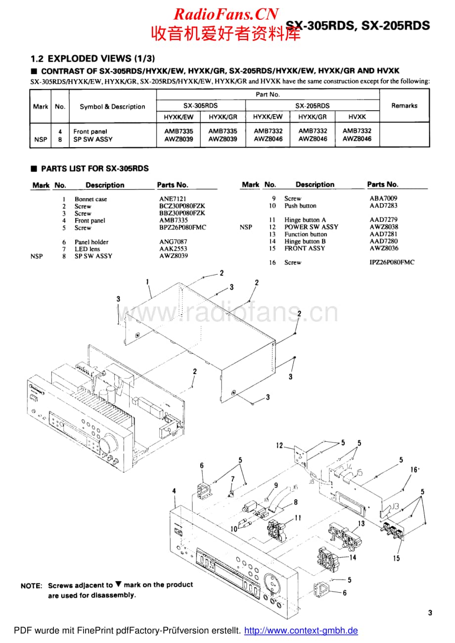 Pioneer-SX205RDS-rec-sm维修电路原理图.pdf_第3页