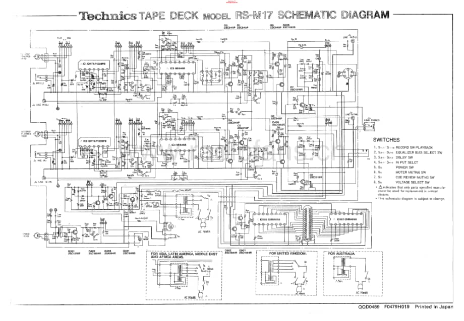 Technics-RSM17-tape-sch维修电路原理图.pdf_第1页
