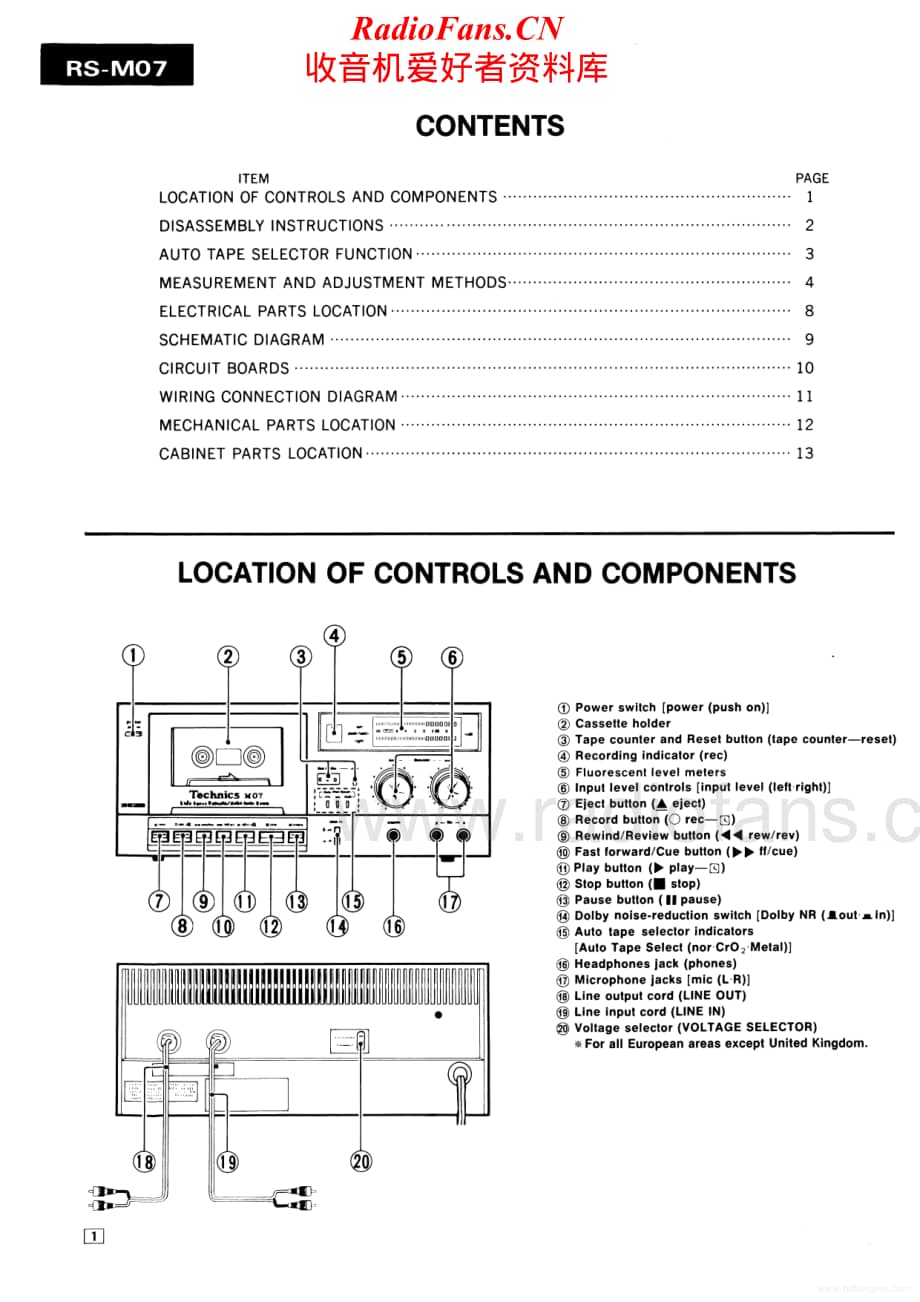 Technics-RSM07-tape-sm维修电路原理图.pdf_第2页
