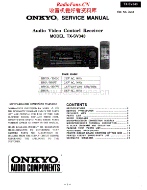 Onkyo-TXSV-343-av-sm维修电路原理图.pdf