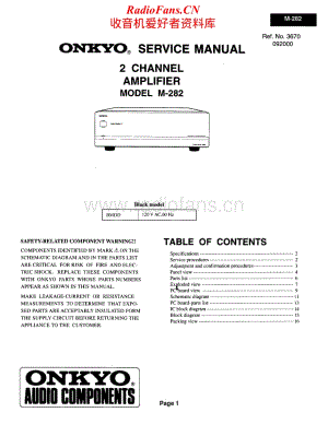 Onkyo-M282-pwr-sm维修电路原理图.pdf