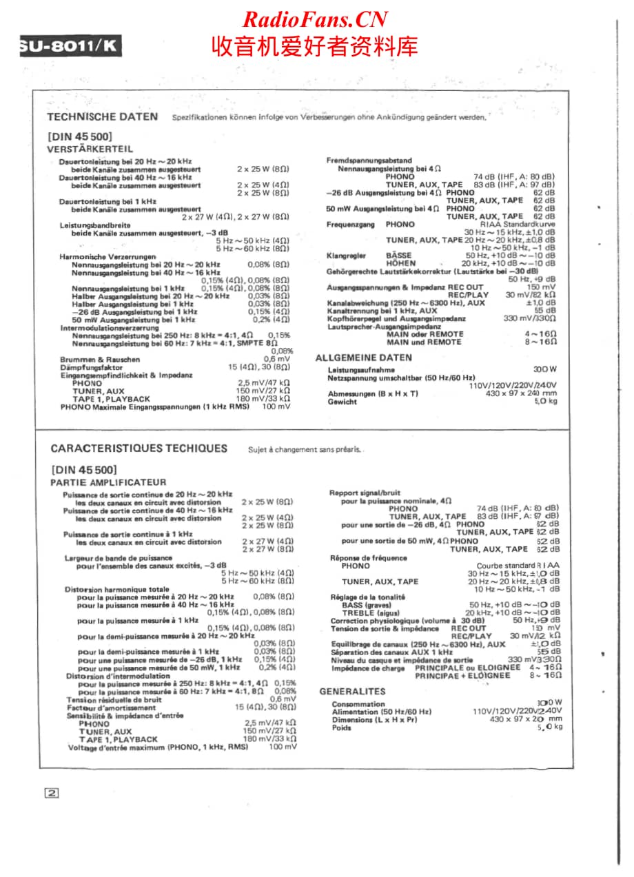 Technics-SU8011-int-sml维修电路原理图.pdf_第2页