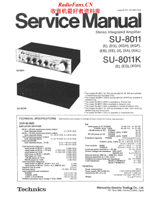 Technics-SU8011-int-sml维修电路原理图.pdf