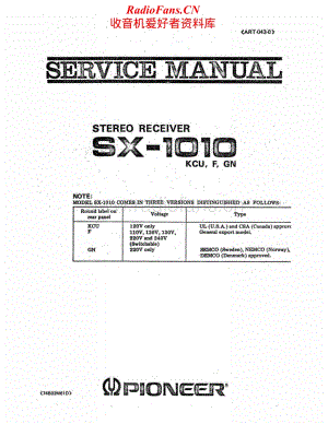 Pioneer-SX1010-rec-sm维修电路原理图.pdf