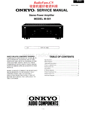 Onkyo-M501-pwr-sm维修电路原理图.pdf