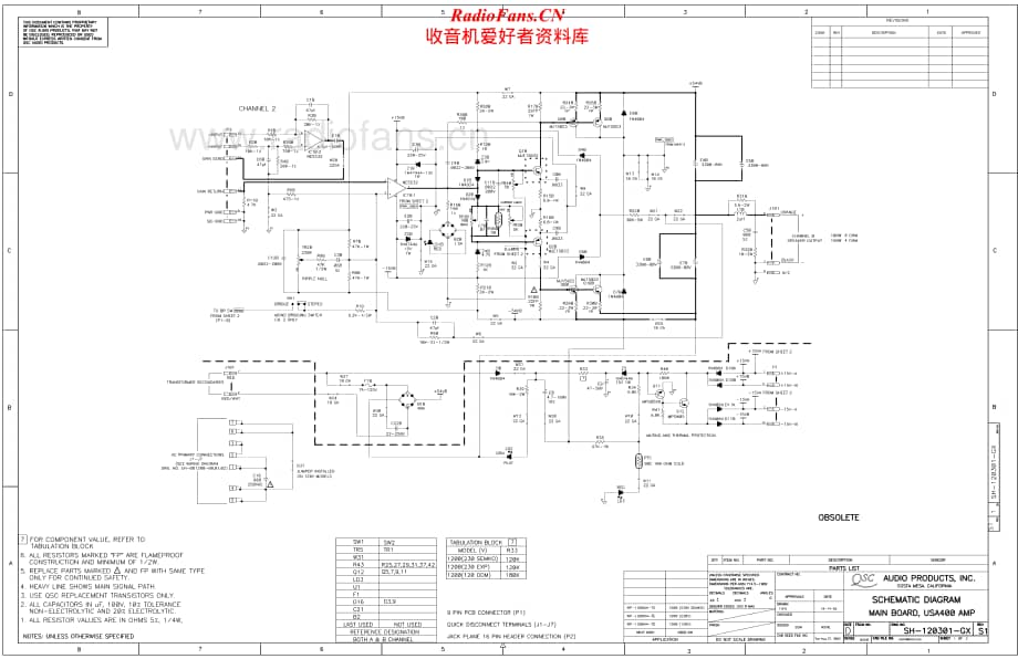 QSC-USA400-pwr-sch维修电路原理图.pdf_第1页
