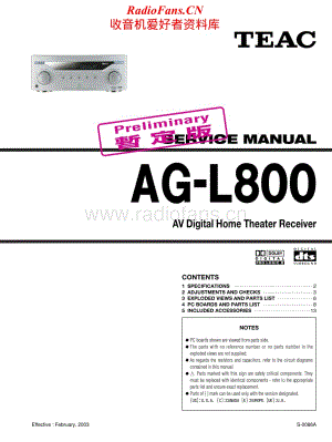 Teac-AGL800-rec-sm维修电路原理图.pdf