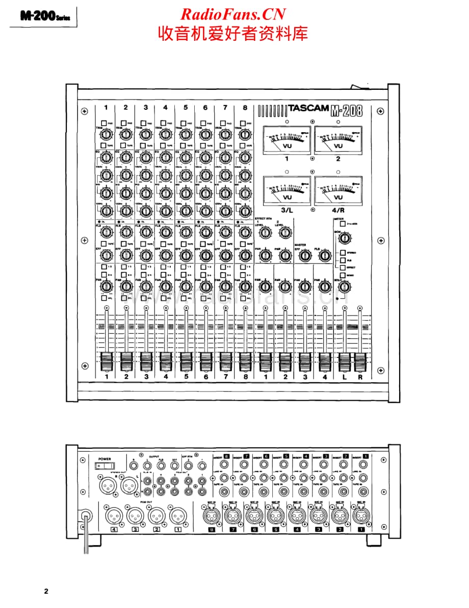 Teac-TascamM200-mix-sm维修电路原理图.pdf_第2页