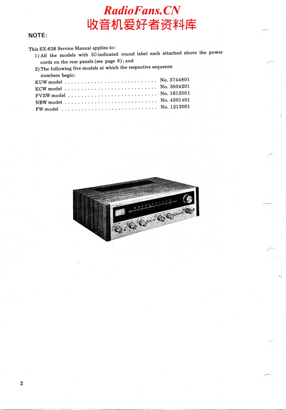 Pioneer-SX626-rec-sm维修电路原理图.pdf_第3页