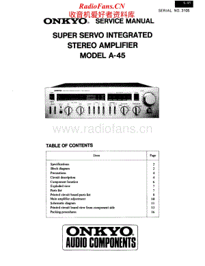 Onkyo-A45-int-sm维修电路原理图.pdf