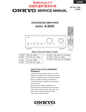Onkyo-A9555-int-sm维修电路原理图.pdf