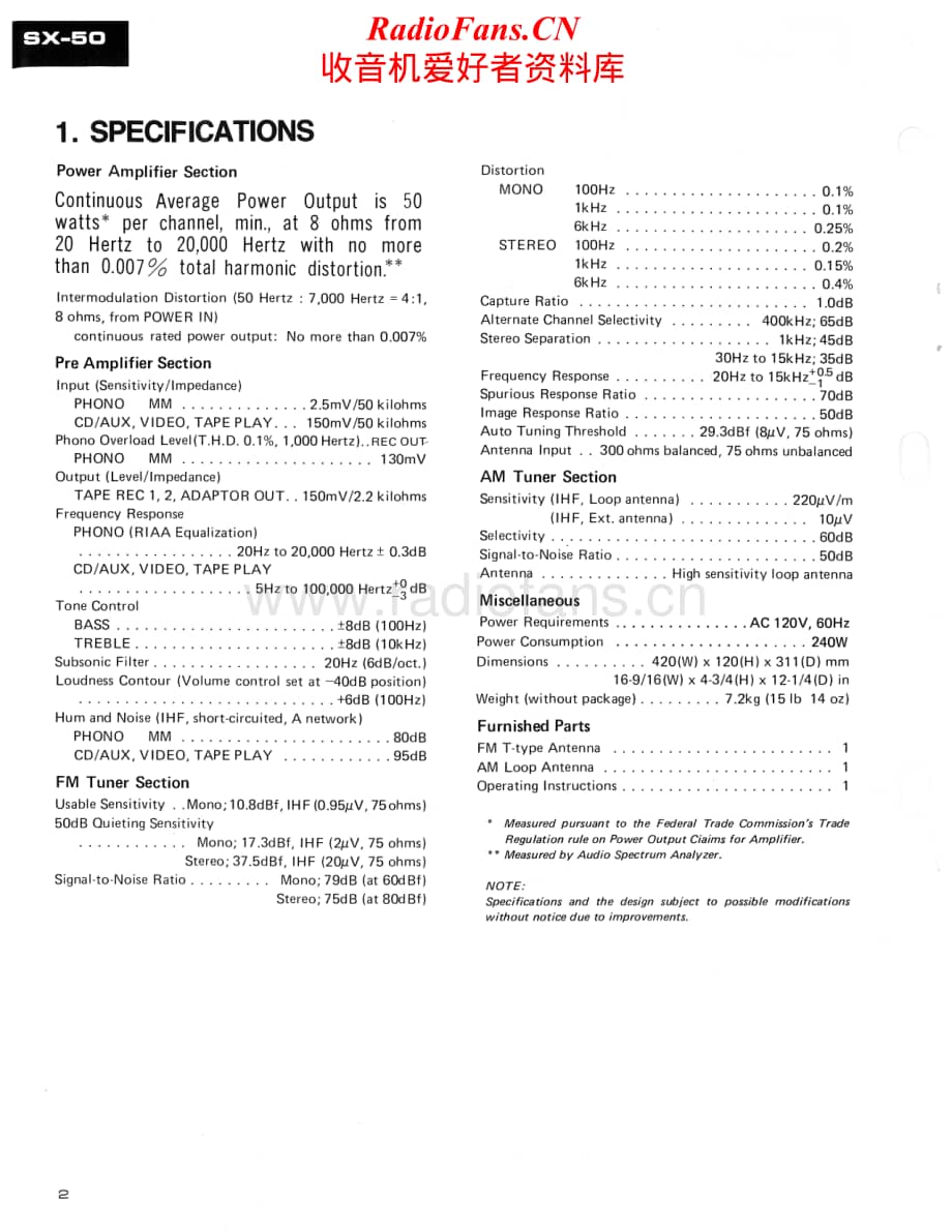 Pioneer-SX50-rec-sm维修电路原理图.pdf_第2页