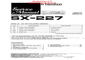Pioneer-SX227-rec-sm维修电路原理图.pdf