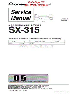 Pioneer-SX315-rec-sm维修电路原理图.pdf