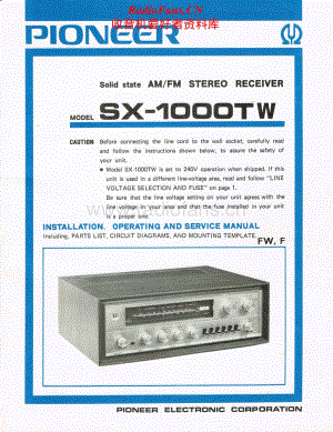 Pioneer-SX1000TW-rec-sm维修电路原理图.pdf