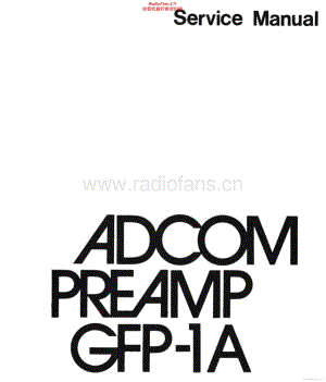 Adcom-GFP1A-pre-sm维修电路原理图.pdf