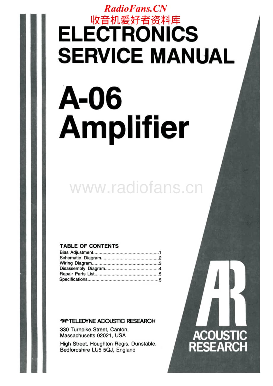 AcousticResearch-A06-int-sm维修电路原理图.pdf_第1页