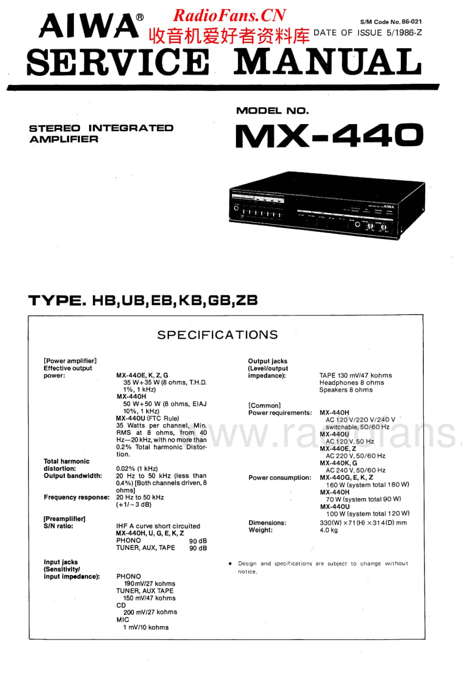 Aiwa-MX440-int-sm维修电路原理图.pdf_第1页