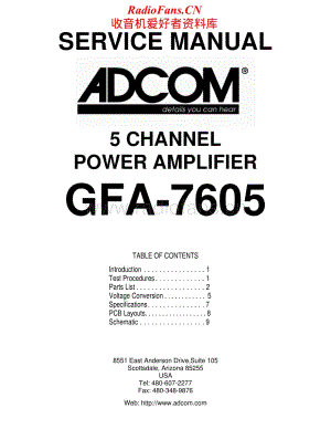 Adcom-GFA7605-pwr-sm维修电路原理图.pdf